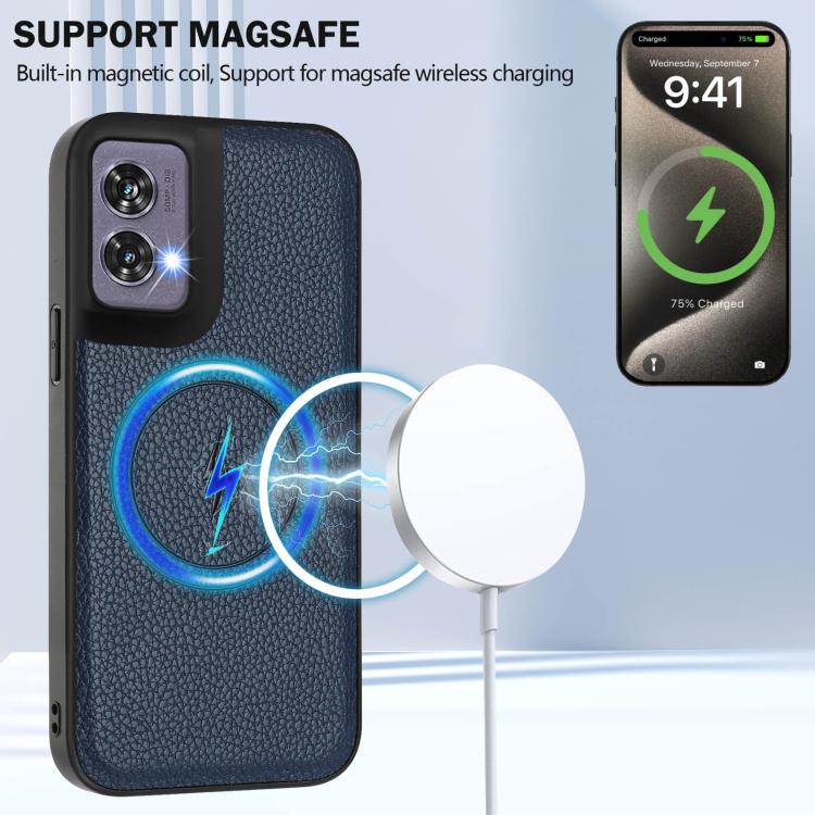 For Motorola Edge 50 Fusion CX01 Detachable Magsafe Magnetic Card Bag Phone Case