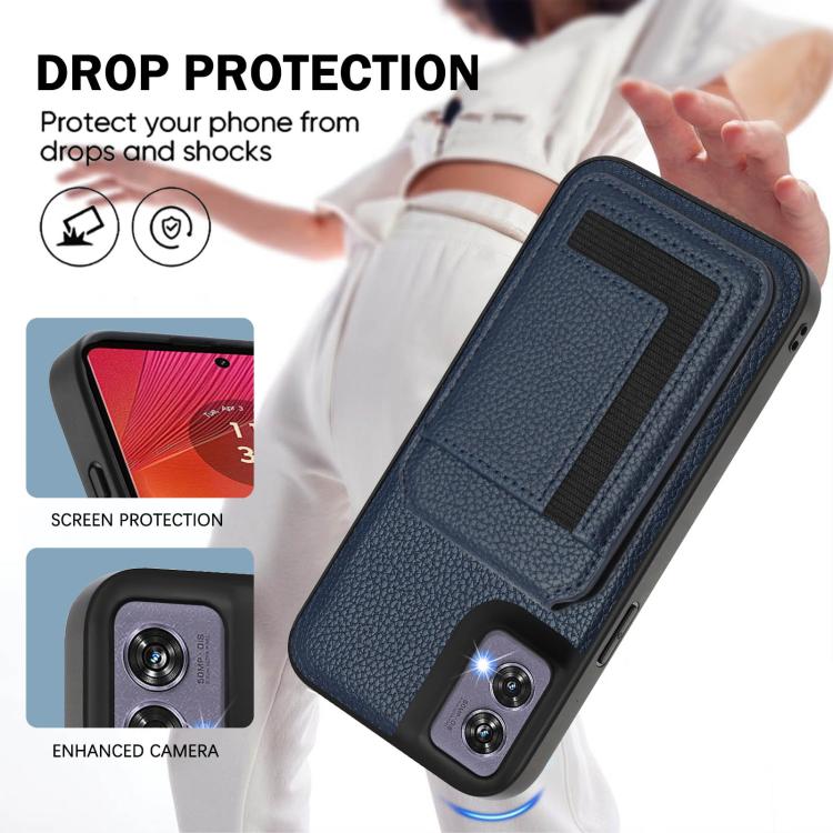 For Motorola Edge 50 Fusion CX01 Detachable Magsafe Magnetic Card Bag Phone Case