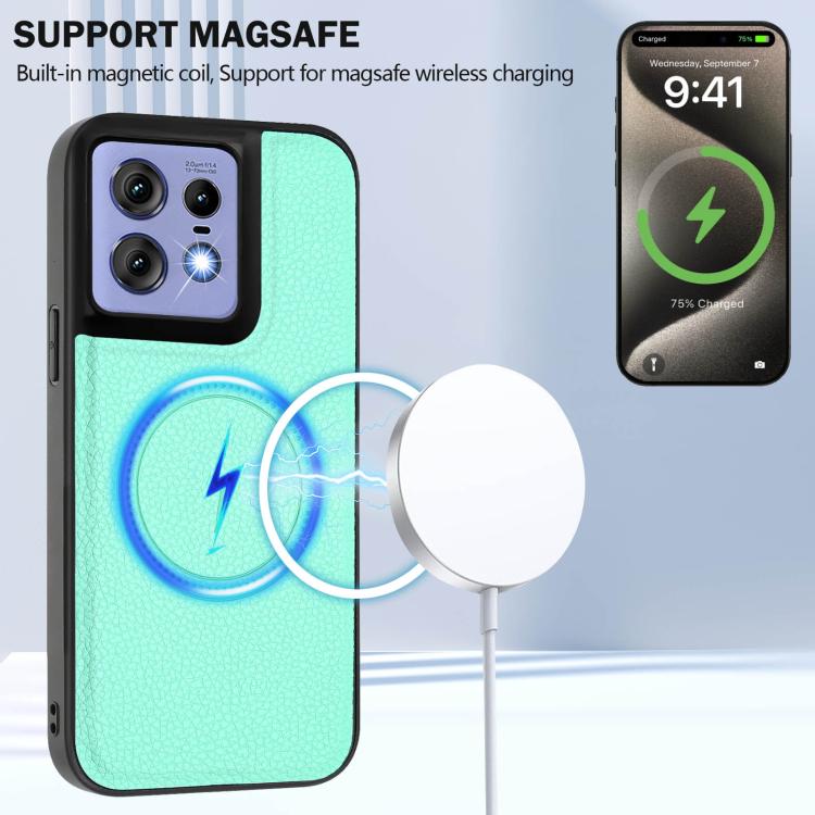 For Motorola Edge 50 Pro CX01 Detachable Magsafe Magnetic Card Bag Phone Case
