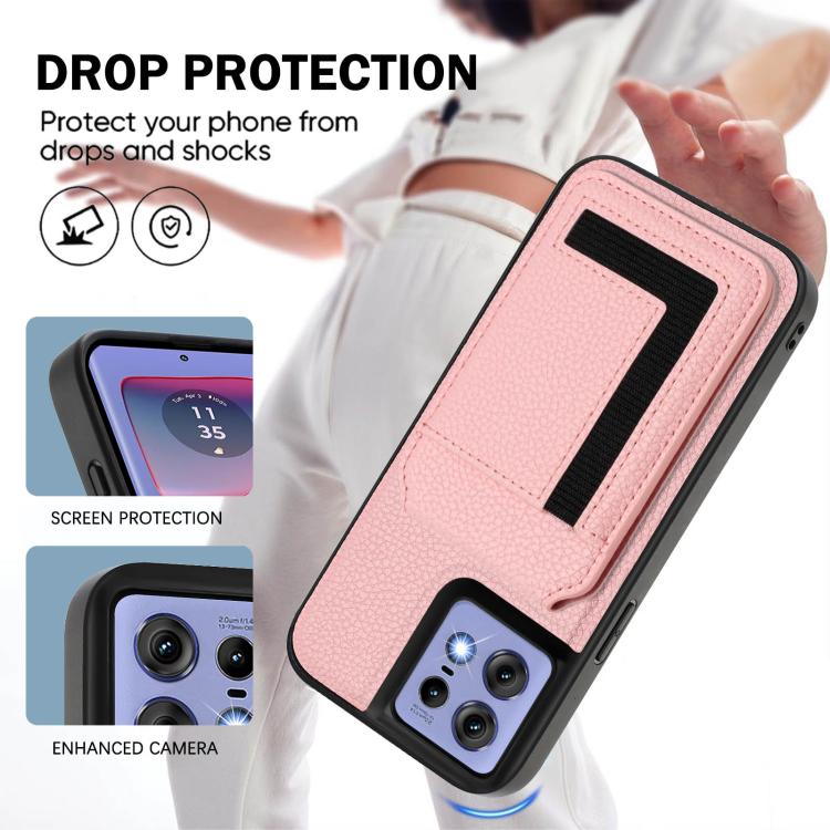 For Motorola Edge 50 Pro CX01 Detachable Magsafe Magnetic Card Bag Phone Case