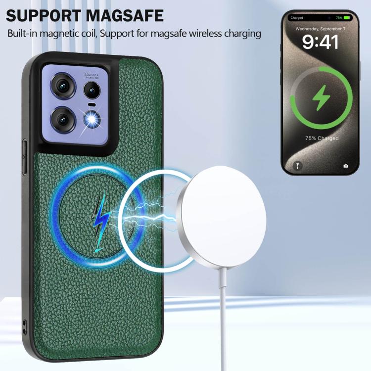 For Motorola Edge 50 Pro CX01 Detachable Magsafe Magnetic Card Bag Phone Case