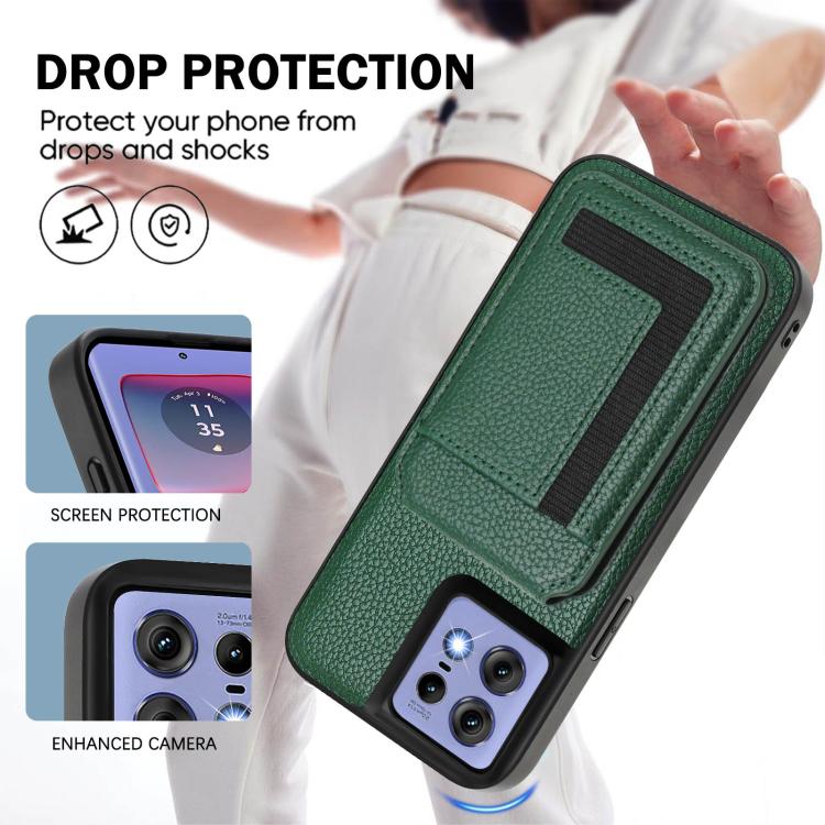 For Motorola Edge 50 Pro CX01 Detachable Magsafe Magnetic Card Bag Phone Case