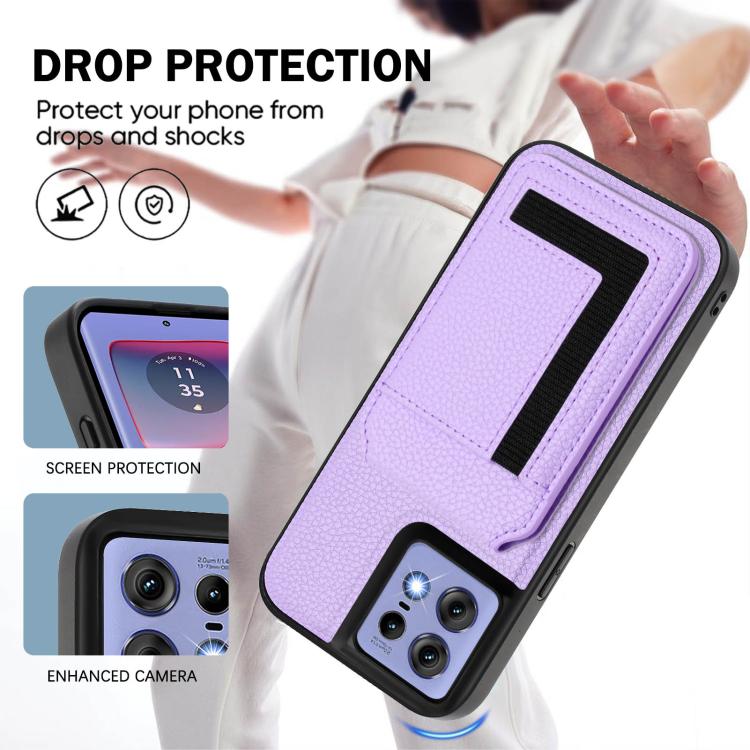 For Motorola Edge 50 Pro CX01 Detachable Magsafe Magnetic Card Bag Phone Case