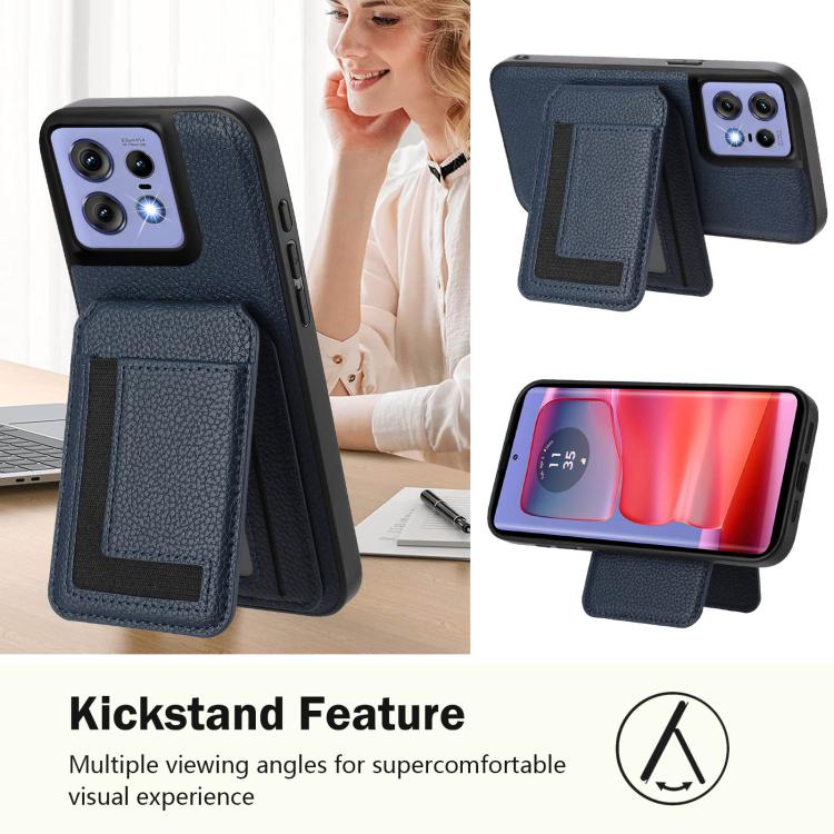 For Motorola Edge 50 Pro CX01 Detachable Magsafe Magnetic Card Bag Phone Case