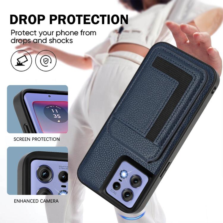 For Motorola Edge 50 Pro CX01 Detachable Magsafe Magnetic Card Bag Phone Case