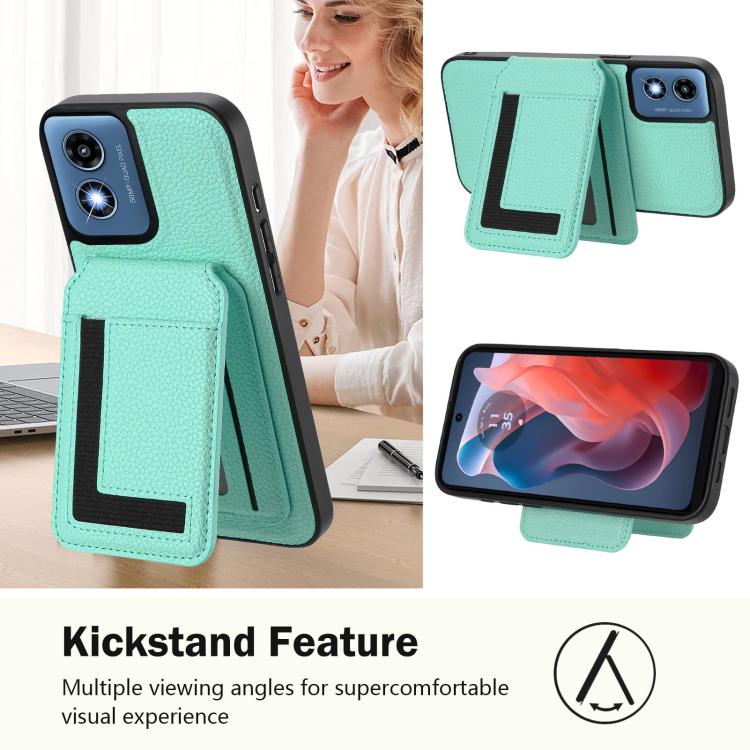 For Motorola Moto G Play 2024 4G CX01 Detachable Magsafe Magnetic Card Bag Phone Case