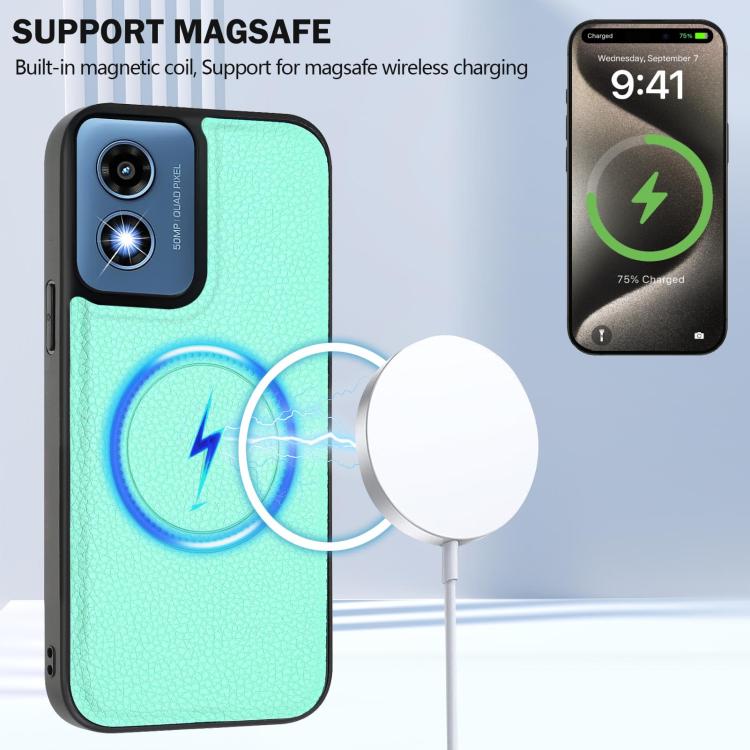 For Motorola Moto G Play 2024 4G CX01 Detachable Magsafe Magnetic Card Bag Phone Case