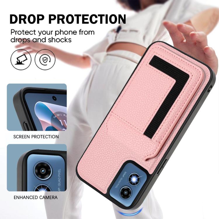 For Motorola Moto G Play 2024 4G CX01 Detachable Magsafe Magnetic Card Bag Phone Case