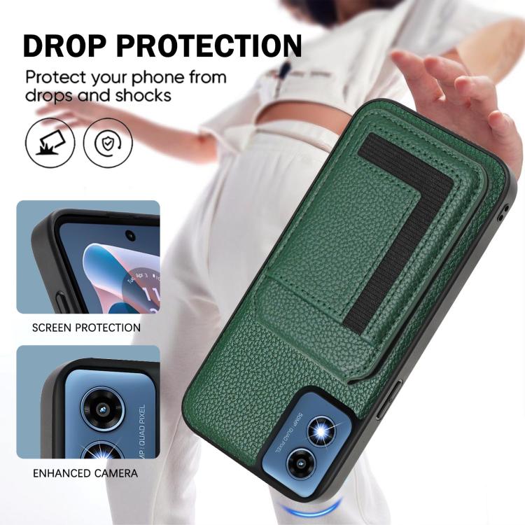 For Motorola Moto G Play 2024 4G CX01 Detachable Magsafe Magnetic Card Bag Phone Case