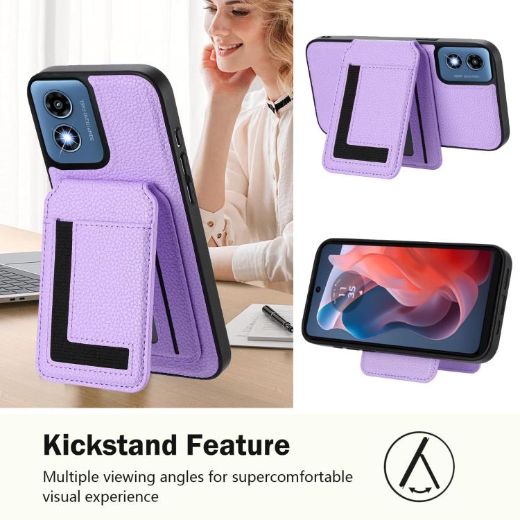 For Motorola Moto G Play 2024 4G CX01 Detachable Magsafe Magnetic Card Bag Phone Case