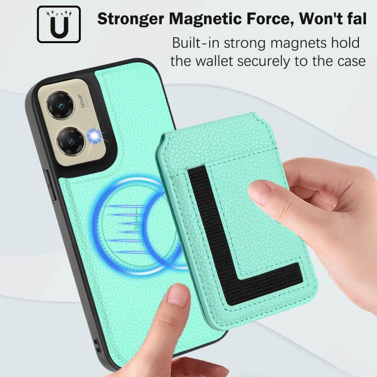 For Motorola Moto G Stylus 5G 2024 CX01 Detachable Magsafe Magnetic Card Bag Phone Case