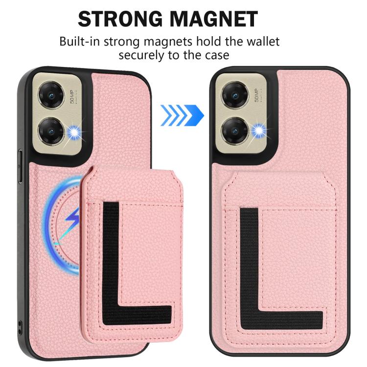 For Motorola Moto G Stylus 5G 2024 CX01 Detachable Magsafe Magnetic Card Bag Phone Case