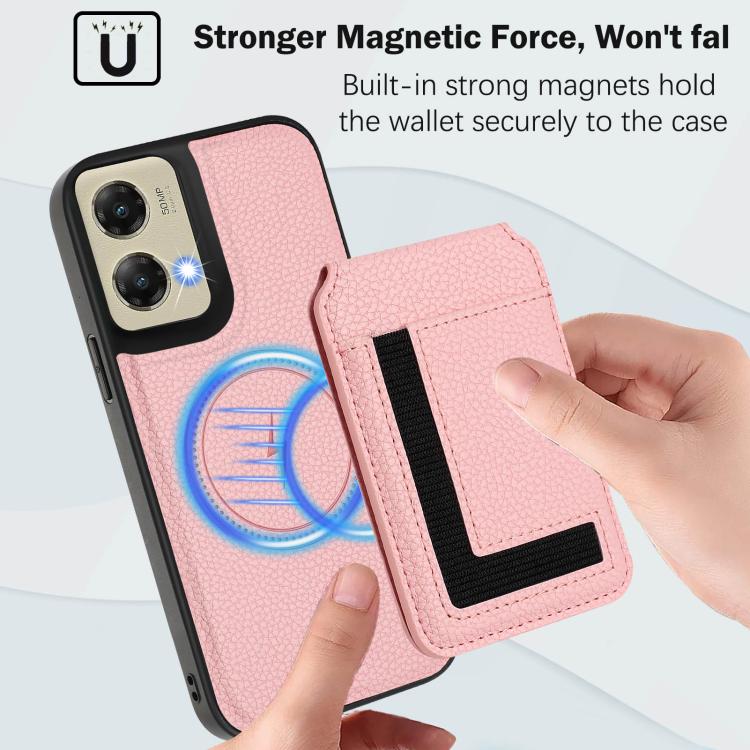 For Motorola Moto G Stylus 5G 2024 CX01 Detachable Magsafe Magnetic Card Bag Phone Case