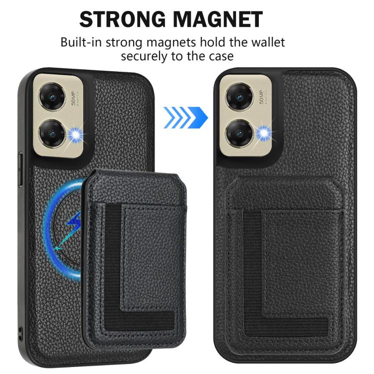 For Motorola Moto G Stylus 5G 2024 CX01 Detachable Magsafe Magnetic Card Bag Phone Case