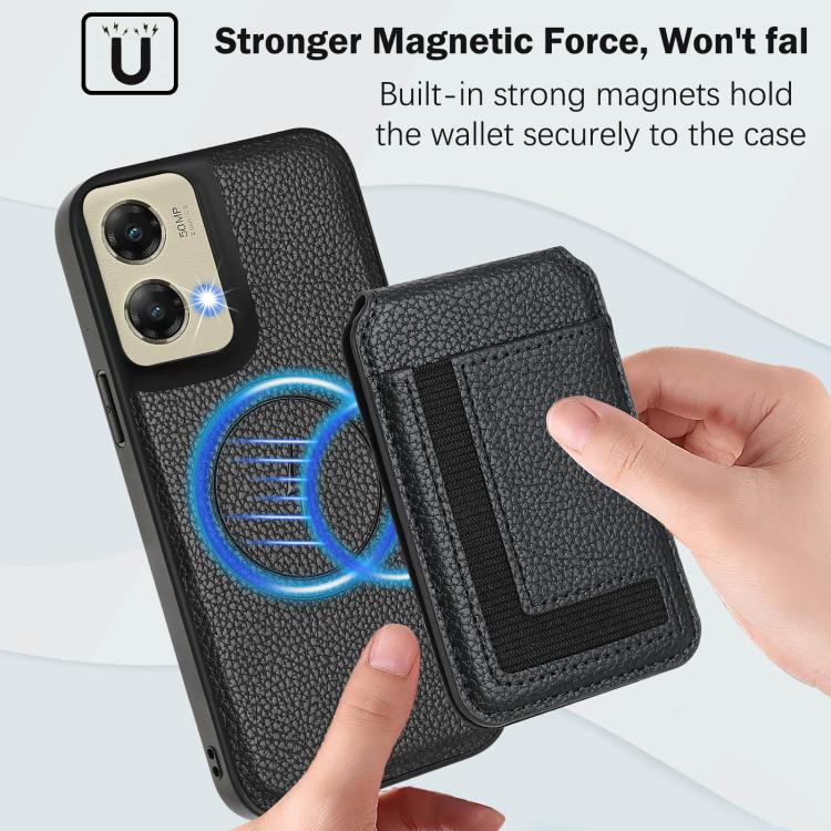 For Motorola Moto G Stylus 5G 2024 CX01 Detachable Magsafe Magnetic Card Bag Phone Case