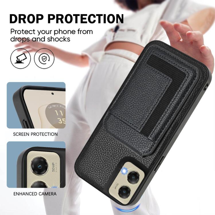 For Motorola Moto G Stylus 5G 2024 CX01 Detachable Magsafe Magnetic Card Bag Phone Case