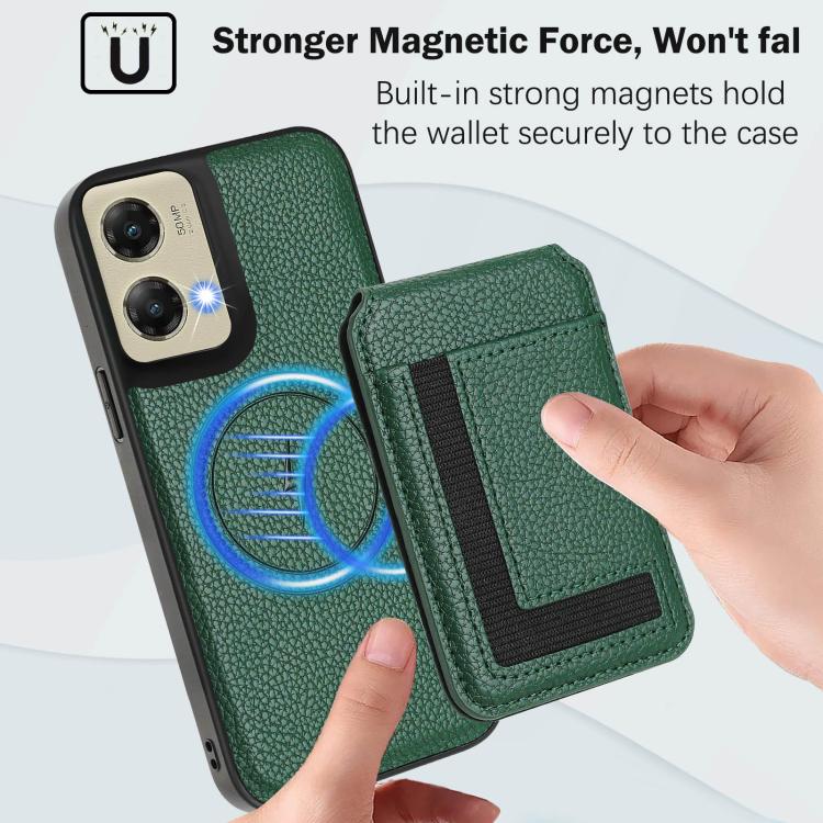 For Motorola Moto G Stylus 5G 2024 CX01 Detachable Magsafe Magnetic Card Bag Phone Case
