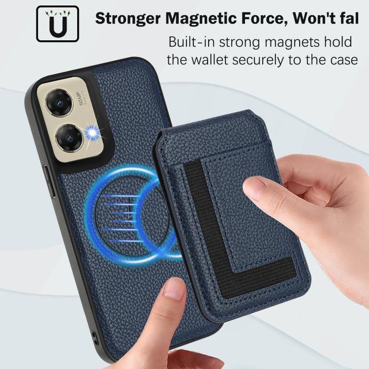 For Motorola Moto G Stylus 5G 2024 CX01 Detachable Magsafe Magnetic Card Bag Phone Case
