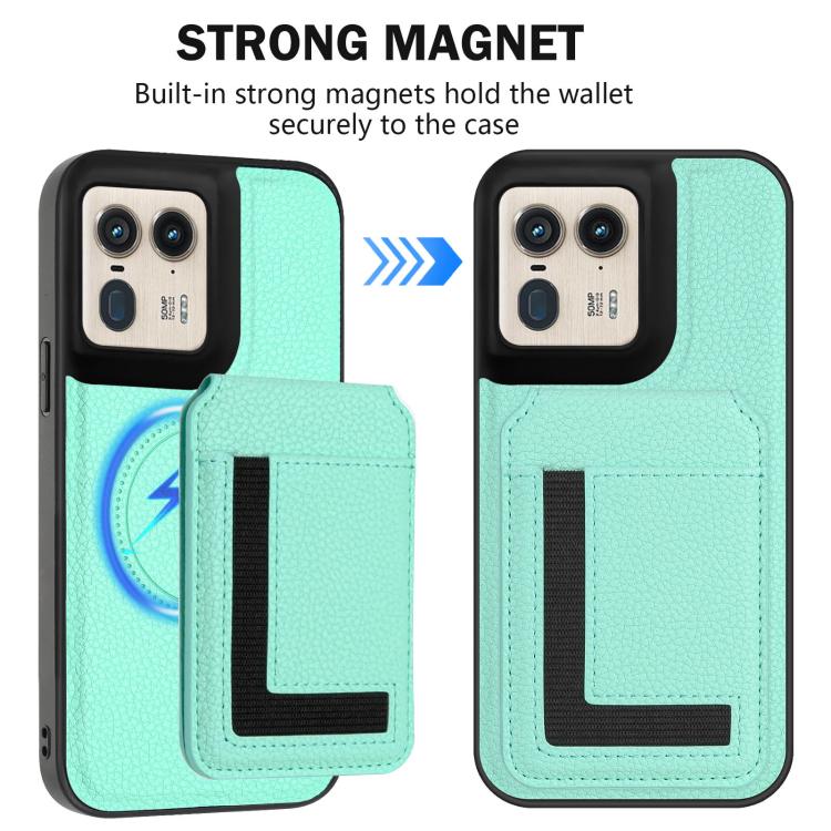 For Motorola Moto X50 Ultra CX01 Detachable Magsafe Magnetic Card Bag Phone Case