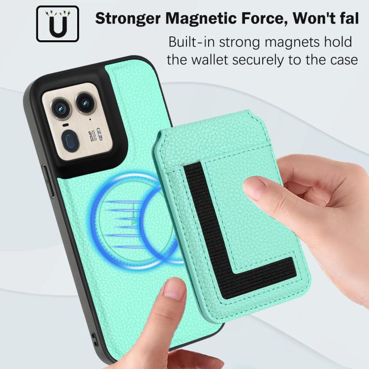 For Motorola Moto X50 Ultra CX01 Detachable Magsafe Magnetic Card Bag Phone Case