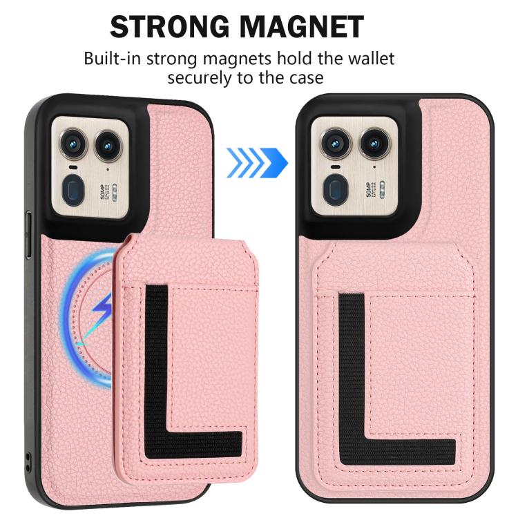 For Motorola Moto X50 Ultra CX01 Detachable Magsafe Magnetic Card Bag Phone Case