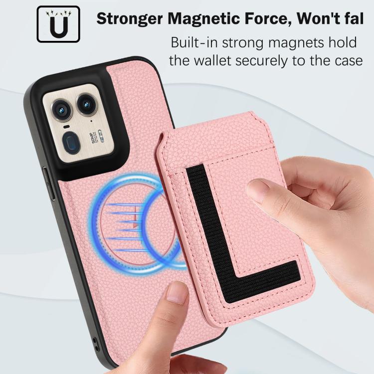 For Motorola Moto X50 Ultra CX01 Detachable Magsafe Magnetic Card Bag Phone Case
