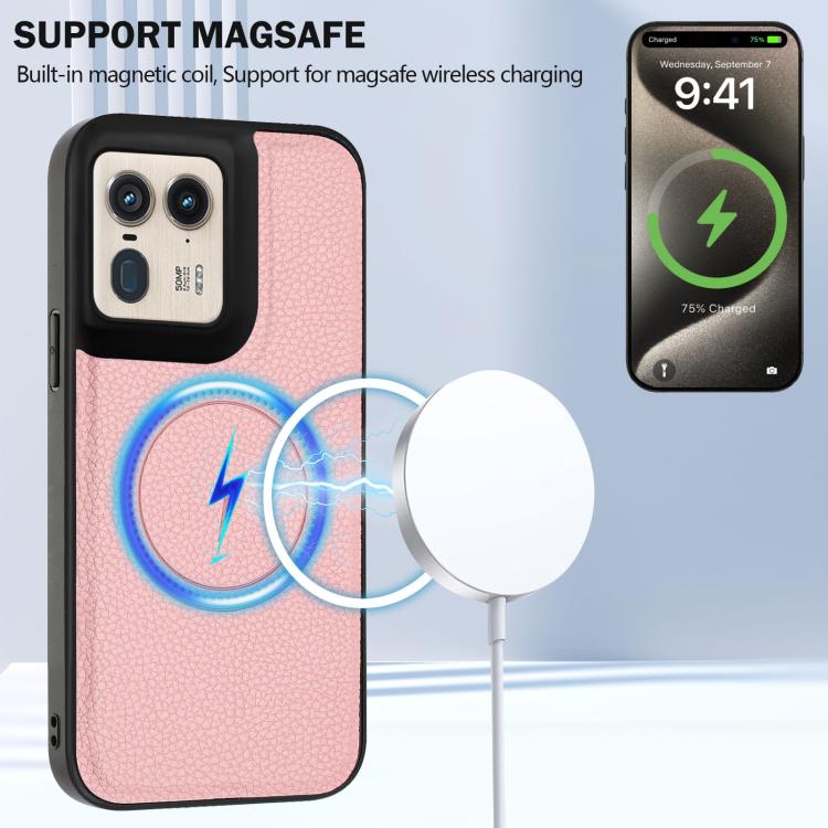 For Motorola Moto X50 Ultra CX01 Detachable Magsafe Magnetic Card Bag Phone Case