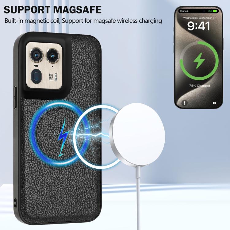 For Motorola Moto X50 Ultra CX01 Detachable Magsafe Magnetic Card Bag Phone Case