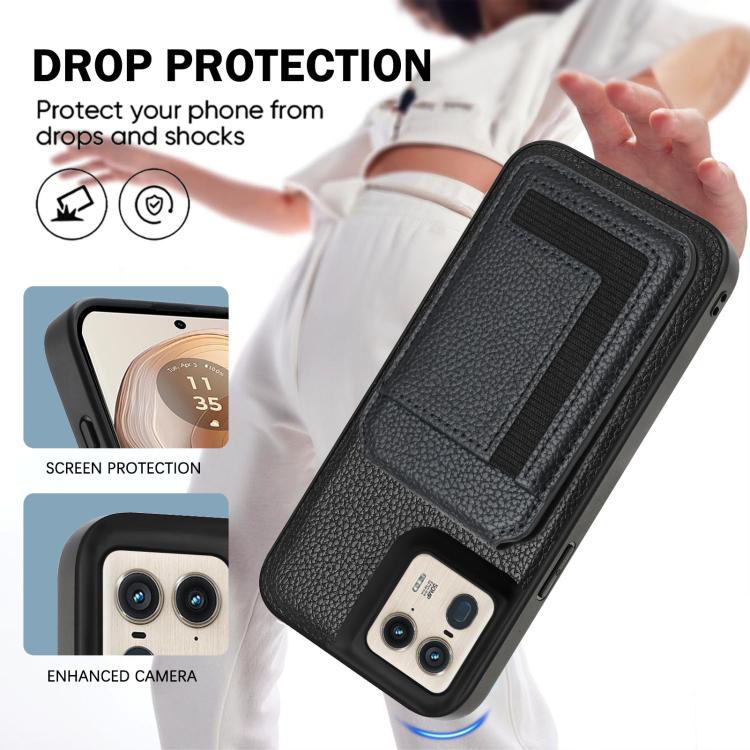 For Motorola Moto X50 Ultra CX01 Detachable Magsafe Magnetic Card Bag Phone Case
