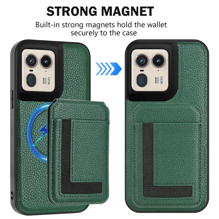 For Motorola Moto X50 Ultra CX01 Detachable Magsafe Magnetic Card Bag Phone Case