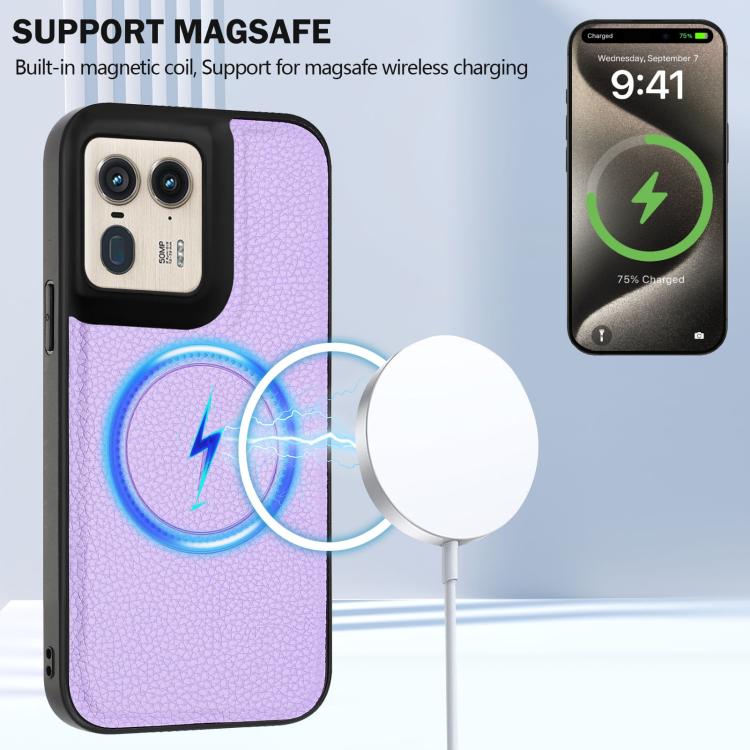 For Motorola Moto X50 Ultra CX01 Detachable Magsafe Magnetic Card Bag Phone Case