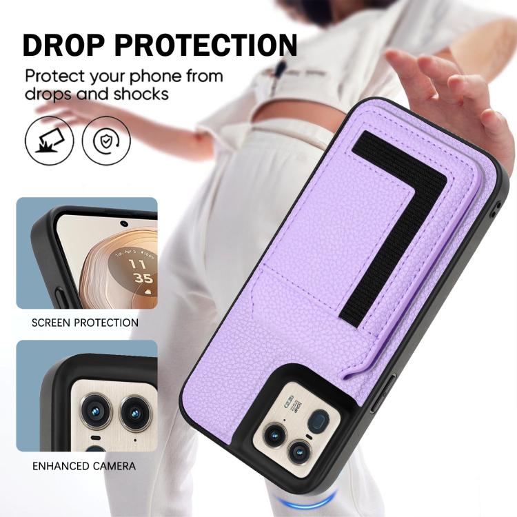 For Motorola Moto X50 Ultra CX01 Detachable Magsafe Magnetic Card Bag Phone Case