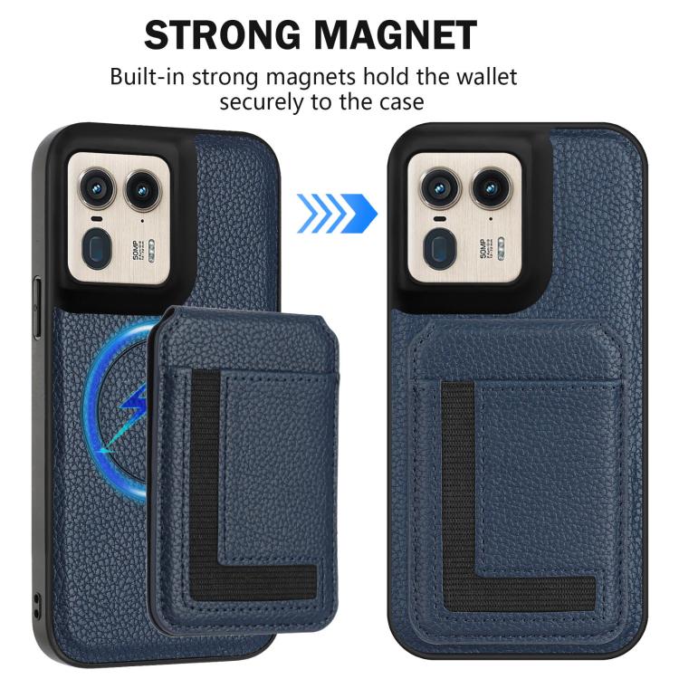 For Motorola Moto X50 Ultra CX01 Detachable Magsafe Magnetic Card Bag Phone Case