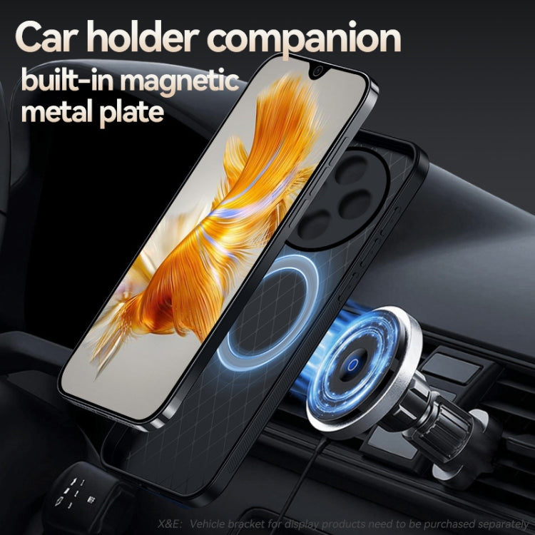 For Redmi 14C 4G Litchi Leather Magnetic Full Coverage Shockproof Phone Case
