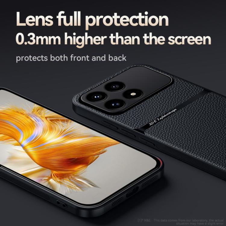 For Redmi K90 / Xiaomi Poco F8 Pro 5G Litchi Leather Magnetic Full Coverage Shockproof Phone Case
