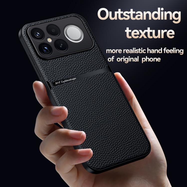 For Redmi K90 Pro Max / Xiaomi Poco F8 Ultra 5G Litchi Leather Magnetic Full Coverage Shockproof Phone Case