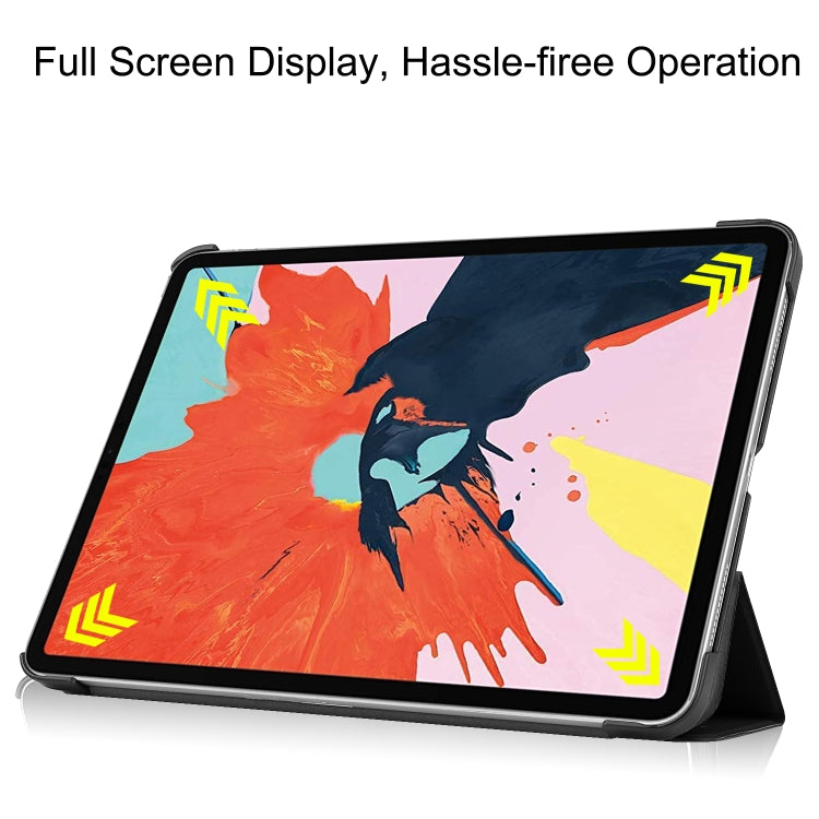 For iPad Air 2022 / 2020 10.9 Custer Texture Horizontal Flip Leather Case with Three-folding Holder & Sleep / Wake-up Function