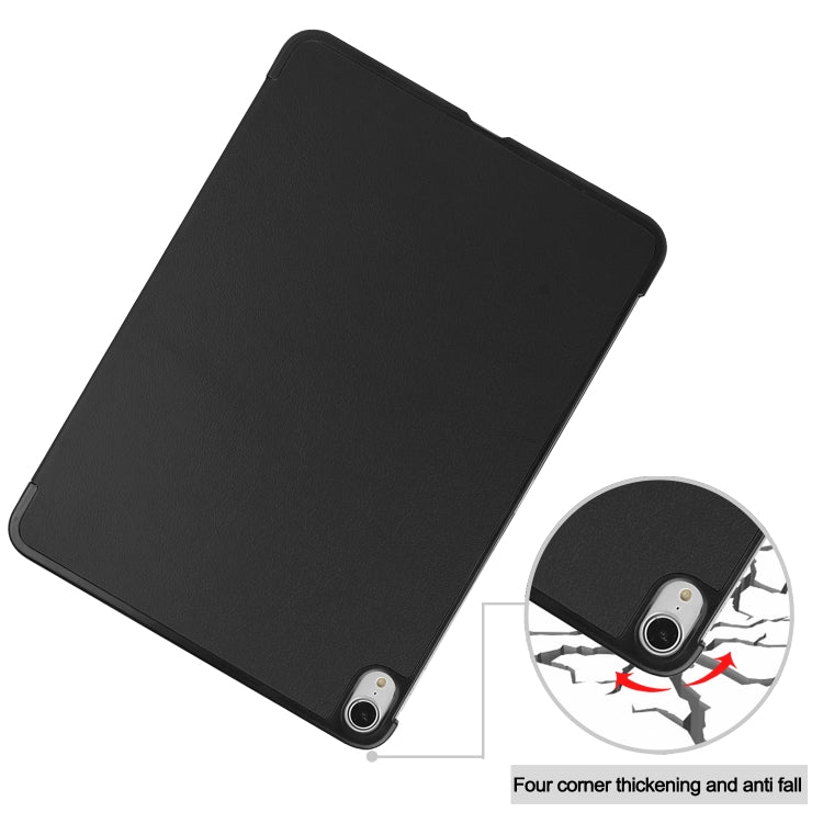 For iPad Air 2022 / 2020 10.9 Custer Texture Horizontal Flip Leather Case with Three-folding Holder & Sleep / Wake-up Function
