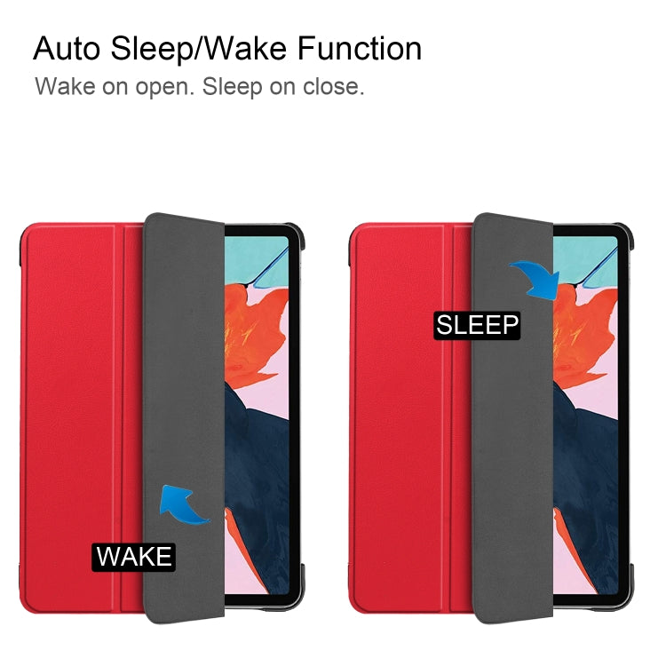 For iPad Air 2022 / 2020 10.9 Custer Texture Horizontal Flip Leather Case with Three-folding Holder & Sleep / Wake-up Function