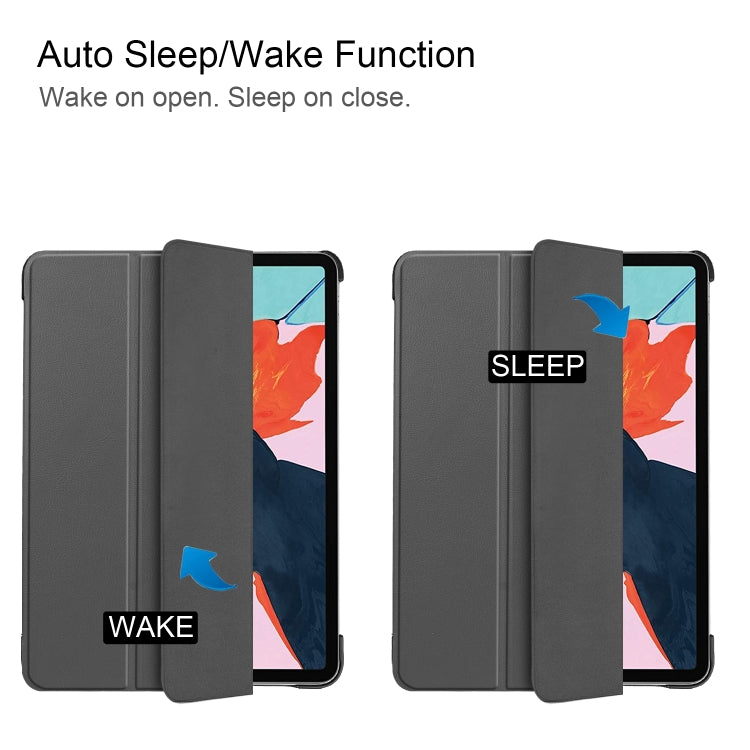 For iPad Air 2022 / 2020 10.9 Custer Texture Horizontal Flip Leather Case with Three-folding Holder & Sleep / Wake-up Function