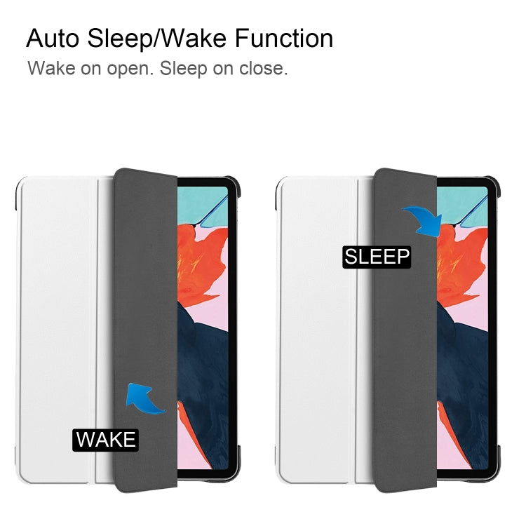For iPad Air 2022 / 2020 10.9 Custer Texture Horizontal Flip Leather Case with Three-folding Holder & Sleep / Wake-up Function