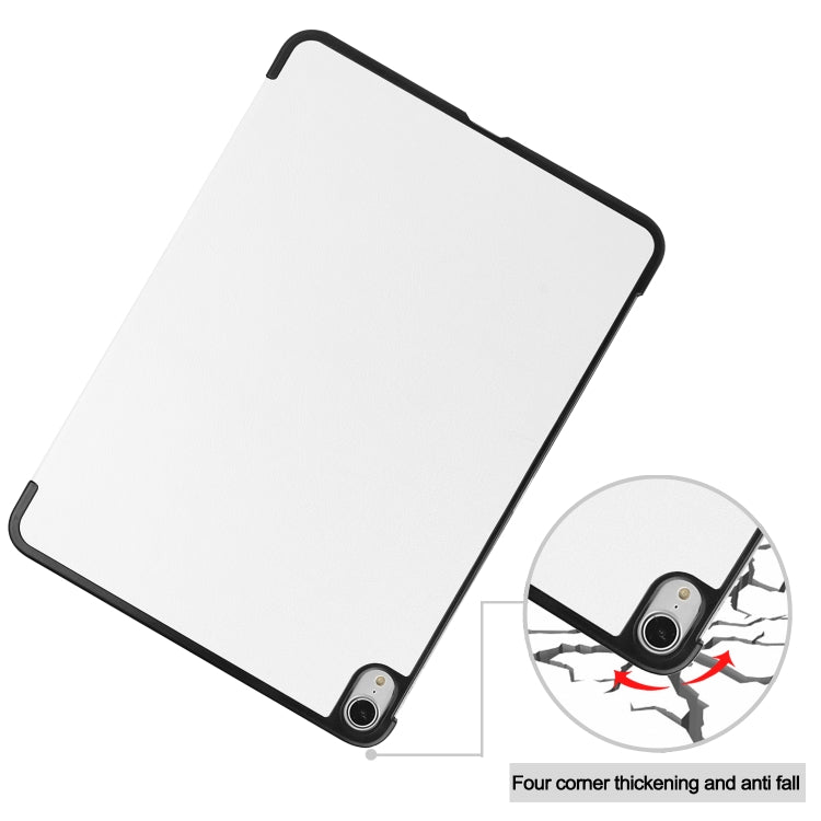 For iPad Air 2022 / 2020 10.9 Custer Texture Horizontal Flip Leather Case with Three-folding Holder & Sleep / Wake-up Function