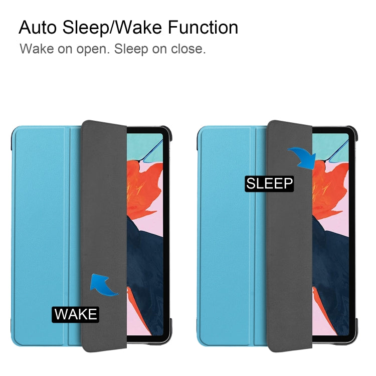 For iPad Air 2022 / 2020 10.9 Custer Texture Horizontal Flip Leather Case with Three-folding Holder & Sleep / Wake-up Function