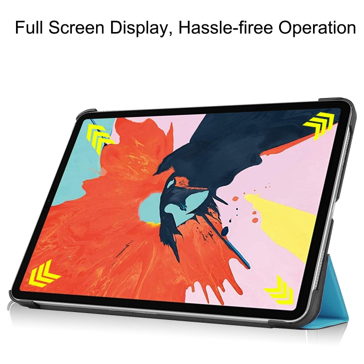 For iPad Air 2022 / 2020 10.9 Custer Texture Horizontal Flip Leather Case with Three-folding Holder & Sleep / Wake-up Function