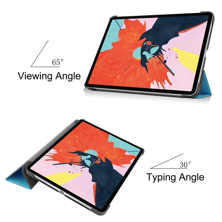 For iPad Air 2022 / 2020 10.9 Custer Texture Horizontal Flip Leather Case with Three-folding Holder & Sleep / Wake-up Function