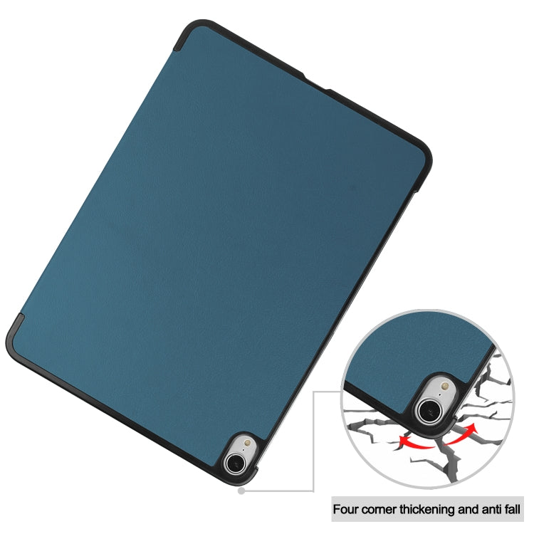 For iPad Air 2022 / 2020 10.9 Custer Texture Horizontal Flip Leather Case with Three-folding Holder & Sleep / Wake-up Function