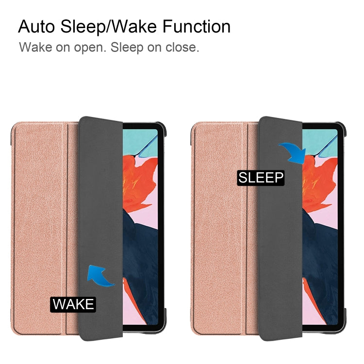 For iPad Air 2022 / 2020 10.9 Custer Texture Horizontal Flip Leather Case with Three-folding Holder & Sleep / Wake-up Function