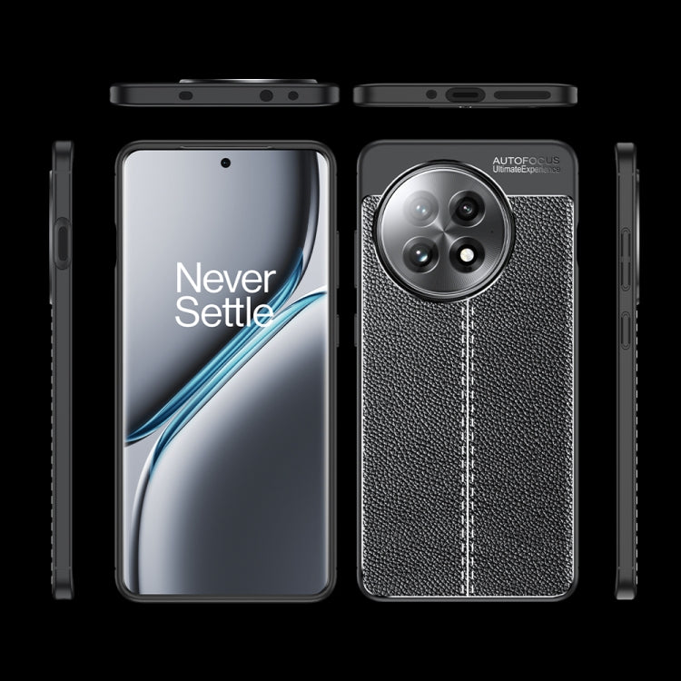 For OnePlus Ace 5 / 5 Pro Litchi Texture Shockproof TPU Phone Case - Black