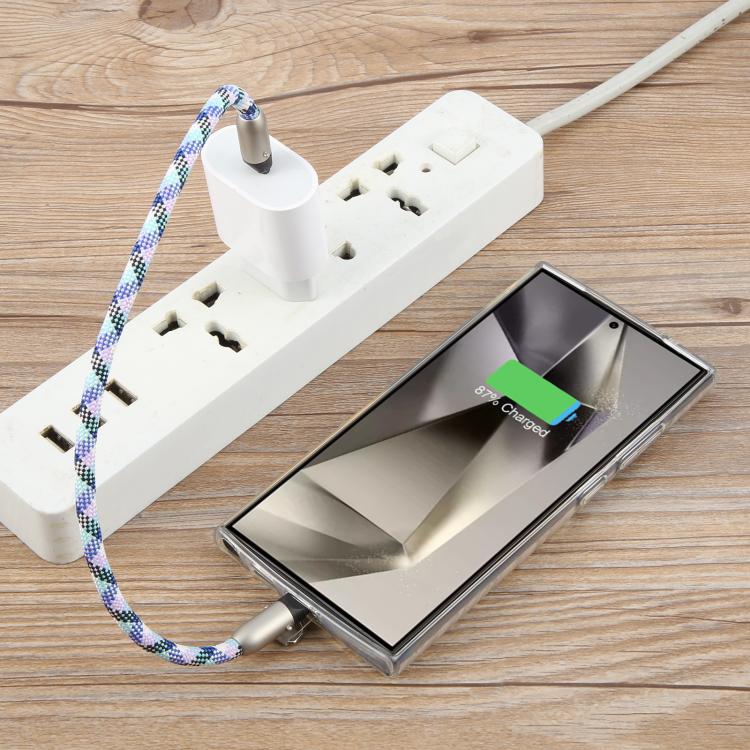 Type-C to Type-C Data Charging Cable Wrist Strap Phone Short Lanyard