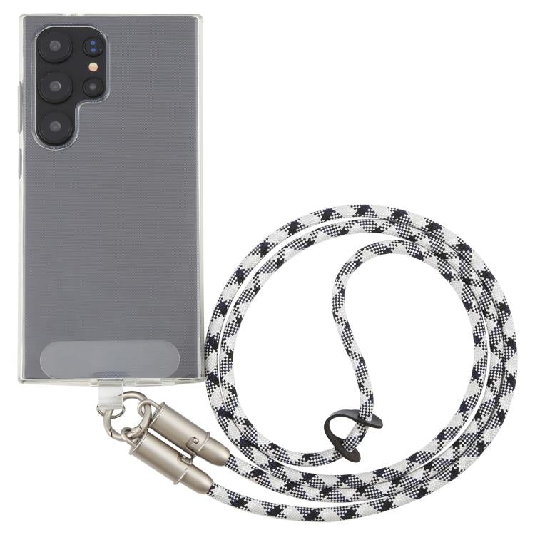 Type-C to Type-C Silicone Data Charging Cable Crossbody Phone Long Lanyard
